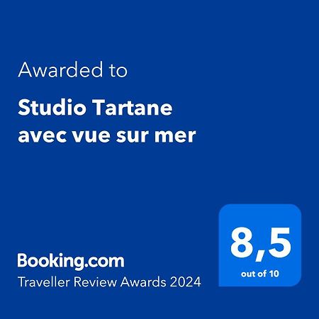 Studio Tartane Avec Vue Sur Mer La Trinite Bagian luar foto