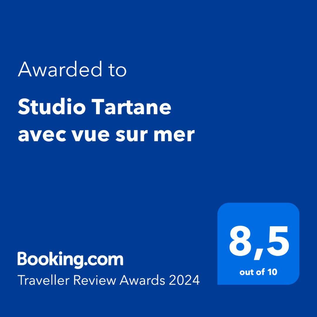 Studio Tartane Avec Vue Sur Mer La Trinite Bagian luar foto